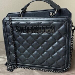 Steve Madden Black Quilted Crossbody Bag